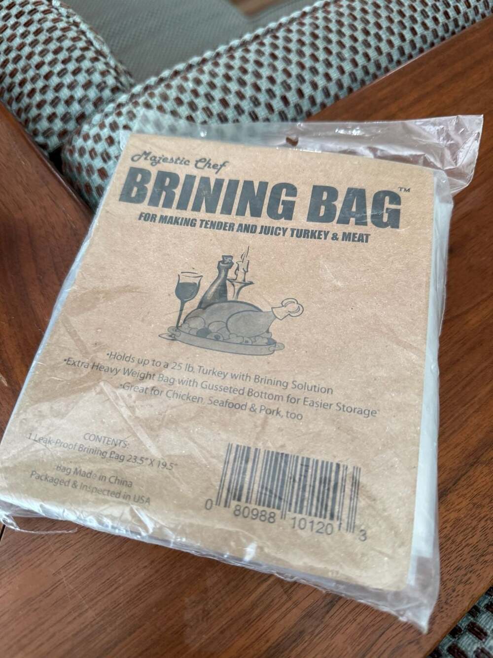Majestic Chef Brining Bag for Making Tender and Juicy Turkey & Meat
